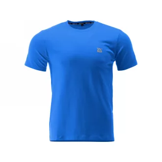   YATO Elastisches Poloshirt mit Rundhalsausschnitt, Größe L, blau