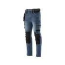 YATO Arbeitssicherheitsjeans lange Hose Größe S 17 Taschen dunkelblau