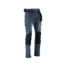 YATO Arbeitssicherheitsjeans lange Hose Größe L 17 Taschen dunkelblau