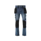 YATO Arbeitssicherheitsjeans lange Hose Größe L 17 Taschen dunkelblau
