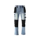 YATO Arbeitsschutzjeans lange Hose, Größe M, 17 Taschen