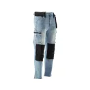 YATO Arbeitsschutzjeans lange Hose Größe L/XL mit 17 Taschen