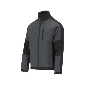   YATO Arbeitsschutz-Softshelljacke grau-schwarz Größe S mit 3 Taschen