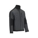 YATO Arbeitsschutz-Softshelljacke grau-schwarz Größe 3XL mit 3 Taschen