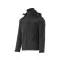 YATO Arbeitsschutz-Softshelljacke mit Kapuze, schwarz, Größe 2XL, 3 Taschen