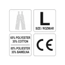 YATO Arbeitsschutz-Gartenhose L Größe 7 Taschen Dan