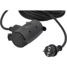 YATO Verlängerungsschwenkkabel gummigeschützt mit 2 Steckdosen 15 m 3 x 1,5 mm²