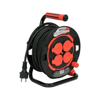 YATO Kabeltrommel 20 m 3 x 1,5 mm2