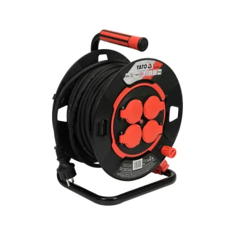 YATO Kabeltrommel 30 m 3 x 1,5 mm2