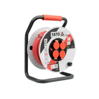YATO Kabeltrommel 30 m 3 x 2,5 mm2