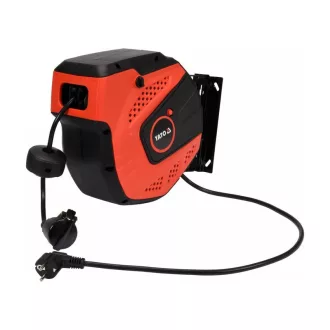   YATO Automatische Kabeltrommel zur Wandmontage 10 m 3 x 1,5 mm2