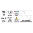 YATO Spannungsadapter Wechselrichter 12V->230V 500W