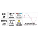 YATO Spannungsadapter Wechselrichter 12V->230V 800W