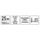 YATO Gewebeband 19 x 0,3 mm 25 m