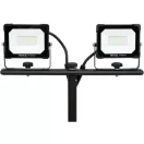 YATO Elektrischer LED Doppelreflektor mit Ständer 3800 lm 2 x 20 W