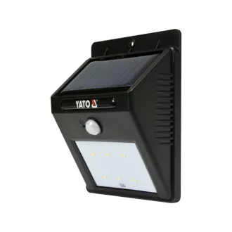 YATO Solar LED Wandleuchte mit Bewegungssensor