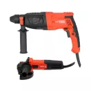 YATO Kraftpaket (Bohrhammer SDS plus und Winkelschleifer 125 mm 750 W)