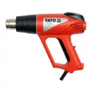YATO Heißluftgebläse mit LCD-Display + Zubehör 600 °C 2000 W