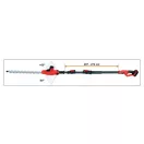 YATO Akku-Laubschneider 207-2740 mm 18 V Li-Ion (1 x 2,0 Ah Akku + Ladegerät)