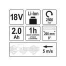 YATO Akku-Gartenschere 2-2,8 m 18 V (1 x 2,0 Ah Akku + Ladegerät)