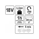 YATO Akku-Gartenschere 2-2,8 m 18 V (ohne Akku + Ladegerät)