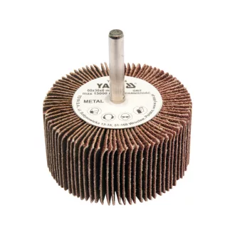 YATO Lamellenschleifscheibe mit Stift 60 x 30 x 6 mm / P80