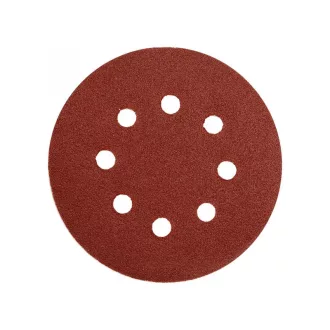   YATO Kletthaftende Faserscheibe 125 mm / P180 8 Loch (5 Stück)