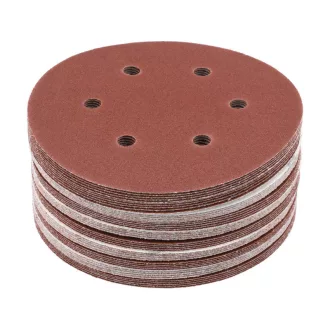 YATO Kletten-Faserscheibe 150 mm / P80 6 Löcher (50 Stück)