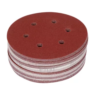 YATO Klettschleifscheibe 150 mm / P100 6-Loch (50 Stück)