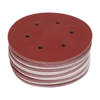   YATO Klett-Schleifscheibe 150 mm / P180 6 Löcher (50 Stück)