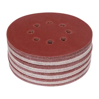 YATO Klettschleifscheibe 150 mm / P120 8-Loch (50 Stück)