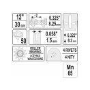 YATO Kettensägenführung 12" 0,325" 1,5 mm