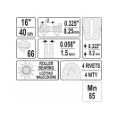 YATO Kettensägenführung 16" 0,325" 1,5 mm