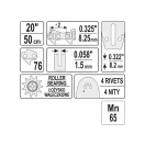 YATO Kettensägenführung 20" 0,325" 1,5 mm