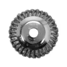 YATO Verdrehbürste schräg 150 x 25,4 mm für Rasenmäher, Rasentrimmer