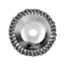 YATO Angewinkelte gedrehte Rundbürste 200 x 25,4 mm für Rasentrimmer, Rasenkantenschneider