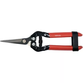   YATO Gartenschere 180 mm (gebogen) zum Obstpflücken und Schneiden von Blumen