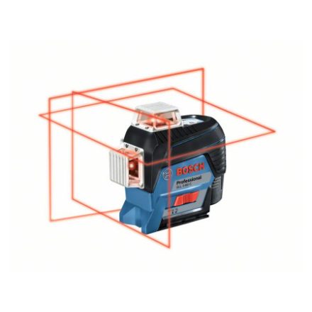 BOSCH GLL 3-80 C Linienlaser (1 x 2,0 Ah Akku) + BM 1 Halter + LR 7 Laserempfänger + L-Boxx 136