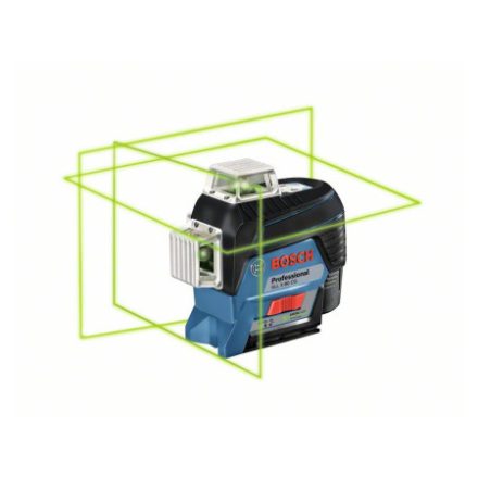BOSCH Kreuzlinienlaser (grün) GLL 3-80 CG im L-Boxx (1 x 2,0 Ah Akku + Schnellladegerät)