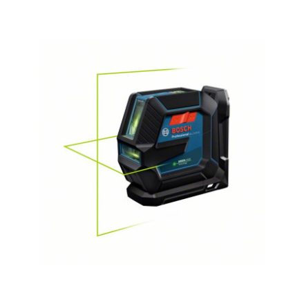 BOSCH Kreuzlinienlaser (grün) GLL 2-15 G in Schutztasche + BT 150 Stativ + Laser-Zielplatte
