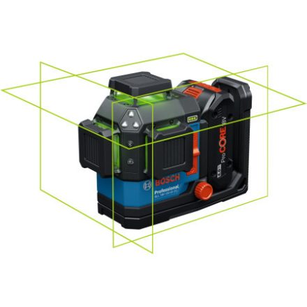 BOSCH Akku-Linienlaser GLL 18V-120-33 CG in L-BOXX 136 (1 x 4,0 Ah Akku + Schnellladegerät) IP65