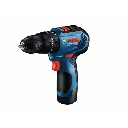 BOSCH Akku-Schlagbohrschrauber GSB 12V-30 im Koffer (2 x 2,0 Ah Akkus + Schnellladegerät)
