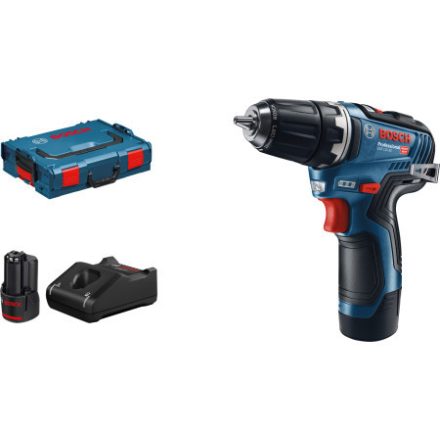 BOSCH GSR 12V-35 Akku-Bohrschrauber (2x3,0 Ah Akku) in L-Boxx