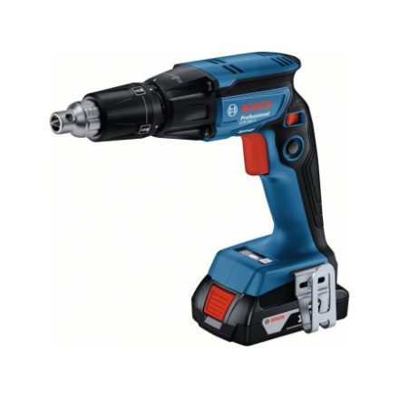 BOSCH Akku-Gipskartonschrauber GTB 185-LI im L-Case (2 x 2,0 Ah Akku + Ladegerät)
