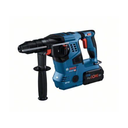 BOSCH Akku-Bohrhammer GBH 18V-28 C im L-BOXX 3,3 J (2 x 8,0 Ah Akku + Schnellladegerät)