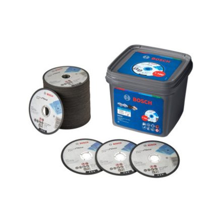 BOSCH Trennscheibe für Metall 125 x 1,0 x 22,2 mm Standard für Metall Eimerverpackung (100 Stück)