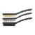 VOREL Drahtbürsten-Set 3-teilig 230 mm