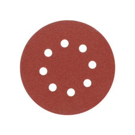 VOREL Klett-Fiberscheibe 125 mm / P120 8 Löcher (5 Stück)