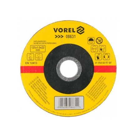 VOREL Trennscheibe für Metall 125 x 1,0 x 22,2 mm