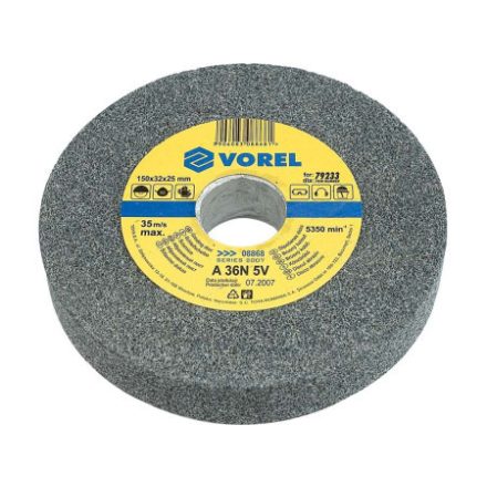 VOREL Schleifscheibe 150 x 32 x 25 mm grobe Körnung